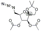 5-AZIDO-5-DEOXY-3,4-DI-O-ACETYL-1,2-O-ISOPROPYLIDENE-BETA-D-FRUCTOSE Struktur