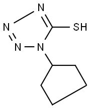 1-CYCLOPENTYL-1H-TETRAZOLE-5-THIOL Struktur