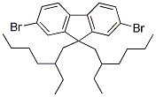 9,9-DI-(2'-ETHYLHEXYL)2,7-DIBROMOFLUORENE Struktur