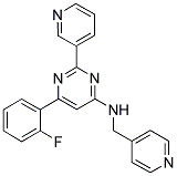 6-(2-FLUOROPHENYL)-2-PYRIDIN-3-YL-N-(PYRIDIN-4-YLMETHYL)PYRIMIDIN-4-AMINE