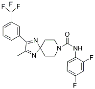 N-(2,4-DIFLUORO)-2-METHYL-3-(3-(TRIFLUOROMETHYL)PHENYL)-1,4,8-TRIAZASPIRO[4.5]DECA-1,3-DIENE-8-CARBOXAMIDE