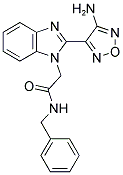 2-[2-(4-AMINO-1,2,5-OXADIAZOL-3-YL)-1H-BENZIMIDAZOL-1-YL]-N-BENZYLACETAMIDE Struktur