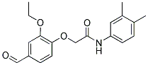 N-(3,4-DIMETHYLPHENYL)-2-(2-ETHOXY-4-FORMYLPHENOXY)ACETAMIDE Struktur