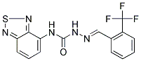 2-(TRIFLUOROMETHYL)BENZALDEHYDE N-(2,1,3-BENZOTHIADIAZOL-4-YL)SEMICARBAZONE Struktur