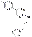 N-[3-(1H-IMIDAZOL-1-YL)PROPYL]-5-(4-METHYLPHENYL)PYRIMIDIN-2-AMINE Struktur