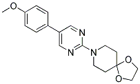 8-[5-(4-METHOXYPHENYL)PYRIMIDIN-2-YL]-1,4-DIOXA-8-AZASPIRO[4.5]DECANE Struktur