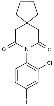 8-(2-CHLORO-4-IODOPHENYL)-8-AZASPIRO[4.5]DECANE-7,9-DIONE Struktur