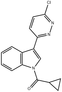 [3-(6-CHLORO-3-PYRIDAZINYL)-1H-INDOL-1-YL](CYCLOPROPYL)METHANONE Struktur