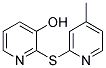 2-[(4-METHYLPYRIDIN-2-YL)SULFANYL]PYRIDIN-3-OL Struktur