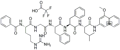 BZ-ARG-GLY-PHE-PHE-LEU-4M-BETA-NA TRIFLUOROACETATE SALT Struktur