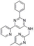 N-[(5-METHYLPYRIMIDIN-2-YL)METHYL]-2-PHENYL-6-PYRIDIN-2-YLPYRIMIDIN-4-AMINE Struktur