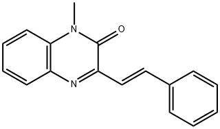 1-METHYL-3-(2-PHENYLVINYL)QUINOXALIN-2(1H)-ONE Struktur