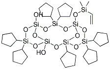 (DIMETHYLVINYLSILYLOXY)HEPTACYCLOPENTYLTRICYCLOHEPTASILOXANEDIOL Struktur