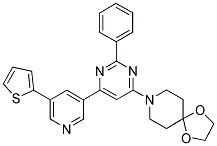 8-[2-PHENYL-6-(5-THIOPHEN-2-YL-PYRIDIN-3-YL)-PYRIMIDIN-4-YL]-1,4-DIOXA-8-AZA-SPIRO[4.5]DECANE