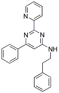 6-PHENYL-N-(2-PHENYLETHYL)-2-PYRIDIN-2-YLPYRIMIDIN-4-AMINE Struktur