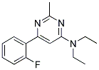 N,N-DIETHYL-6-(2-FLUOROPHENYL)-2-METHYLPYRIMIDIN-4-AMINE Struktur