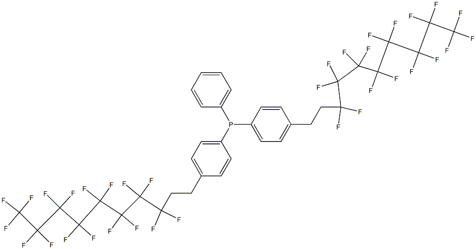 BIS[4-(1H,1H,2H,2H-PERFLUORODECYL)PHENYL]PHENYLPHOSPHINE Struktur