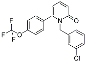 1-(3-CHLOROBENZYL)-6-[4-(TRIFLUOROMETHOXY)PHENYL]PYRIDIN-2(1H)-ONE Struktur