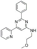 N-(2-METHOXYETHYL)-2-PHENYL-6-PYRIDIN-2-YLPYRIMIDIN-4-AMINE Struktur