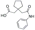 [1-(2-ANILINO-2-OXOETHYL)CYCLOPENTYL]ACETIC ACID Struktur