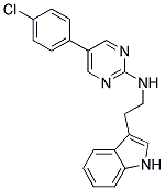 5-(4-CHLOROPHENYL)-N-[2-(1H-INDOL-3-YL)ETHYL]PYRIMIDIN-2-AMINE Struktur