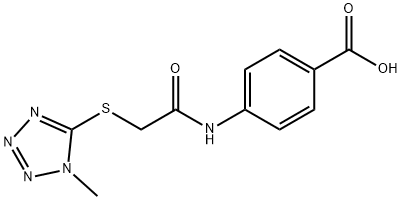 4-([[(1-METHYL-1H-TETRAZOL-5-YL)THIO]ACETYL]AMINO)BENZOIC ACID Struktur