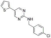 N-(4-CHLOROBENZYL)-5-THIEN-2-YLPYRIMIDIN-2-AMINE Struktur