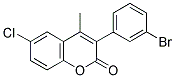 3(3'-BROMOPHENYL)-6-CHLORO-4-METHYLCOUMARIN Struktur