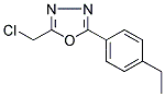 2-(CHLOROMETHYL)-5-(4-ETHYLPHENYL)-1,3,4-OXADIAZOLE Struktur