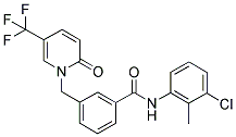 1-[3-(3-CHLORO-2-METHYLPHENYLAMINOCARBONYL)BENZYL]-5-(TRIFLUOROMETHYL)-2-PYRIDONE Struktur