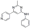 2-METHYL-N-PHENYL-6-PYRIDIN-4-YLPYRIMIDIN-4-AMINE Struktur