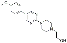 2-(4-[5-(4-METHOXYPHENYL)PYRIMIDIN-2-YL]PIPERAZIN-1-YL)ETHANOL Struktur