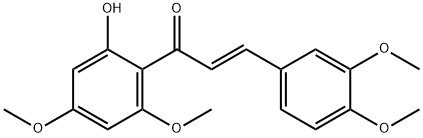 2'-HYDROXY-3,4,4',6'-TETRAMETHOXYCHALCONE Struktur