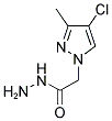 (4-CHLORO-3-METHYL-PYRAZOL-1-YL)-ACETIC ACID HYDRAZIDE Struktur