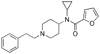 N-CYCLOPROPYL-N-(1-(2-PHENYLETHYL)PIPERIDIN-4-YL)FURAN-2-CARBOXAMIDE Struktur