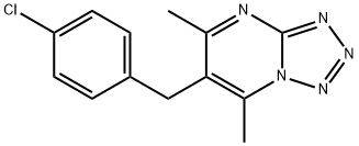 6-(4-CHLOROBENZYL)-5,7-DIMETHYL[1,2,3,4]TETRAAZOLO[1,5-A]PYRIMIDINE Struktur