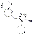 4-CYCLOHEXYL-5-(3,4-DIMETHOXY-BENZYL)-4H-[1,2,4]TRIAZOLE-3-THIOL Struktur