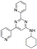 N-CYCLOHEXYL-2-PYRIDIN-2-YL-6-PYRIDIN-3-YLPYRIMIDIN-4-AMINE Struktur