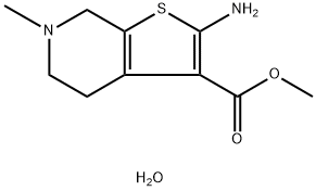 METHYL 2-AMINO-6-METHYL-4,5,6,7-TETRAHYDROTHIENO [2,3-C]PYRIDINE-3-CARBOXYLATE MONOHYDRATE Struktur