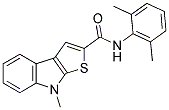 N-(2,6-DIMETHYLPHENYL)-8-METHYL-8H-THIENO[2,3-B]INDOLE-2-CARBOXAMIDE Struktur