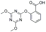 2-[(4,6-DIMETHOXYTRIAZIN-2-YL)OXY]BENZOIC ACID Struktur