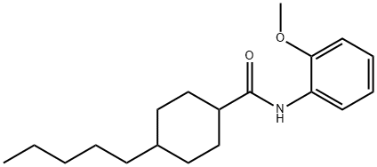 N-(2-METHOXYPHENYL)-4-PENTYLCYCLOHEXANECARBOXAMIDE Struktur