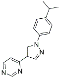 4-[1-(4-ISOPROPYLPHENYL)-1H-PYRAZOL-4-YL]PYRIMIDINE Struktur