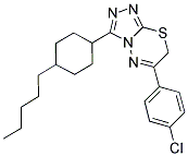 6-(4-CHLOROPHENYL)-3-(4-PENTYLCYCLOHEXYL)-7H-[1,2,4]TRIAZOLO[3,4-B][1,3,4]THIADIAZINE Struktur