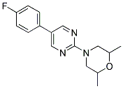 4-[5-(4-FLUOROPHENYL)PYRIMIDIN-2-YL]-2,6-DIMETHYLMORPHOLINE Struktur