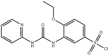 4-ETHOXY-3-(3-PYRIDIN-2-YL-UREIDO)-BENZENESULFONYL CHLORIDE Struktur