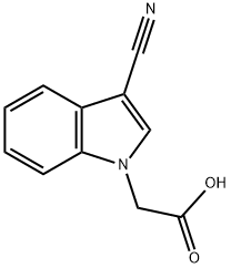 (3-CYANO-INDOL-1-YL)-ACETIC ACID Struktur