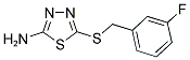 5-[(3-FLUOROBENZYL)SULFANYL]-1,3,4-THIADIAZOL-2-AMINE Struktur