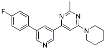 4-[5-(4-FLUOROPHENYL)PYRIDIN-3-YL]-2-METHYL-6-PIPERIDIN-1-YLPYRIMIDINE Struktur