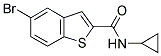 5-BROMO-N-CYCLOPROPYL-1-BENZOTHIOPHENE-2-CARBOXAMIDE Struktur